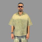 تی شرت مردانه آستین کوتاه جین سنگ شور - Image 5