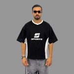 تیشرت آستین کوتاه مردانه طرح SPORTS - Image 2