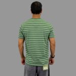 تیشرت آستین کوتاه یقه گرد مردانه طرح راه‌راه کلاسیک - Image 5