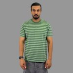تیشرت آستین کوتاه یقه گرد مردانه طرح راه‌راه کلاسیک - Image 3