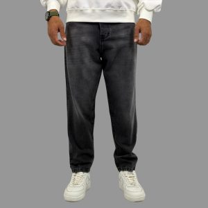 شلوار جین مام استایل ذغالی مردانه