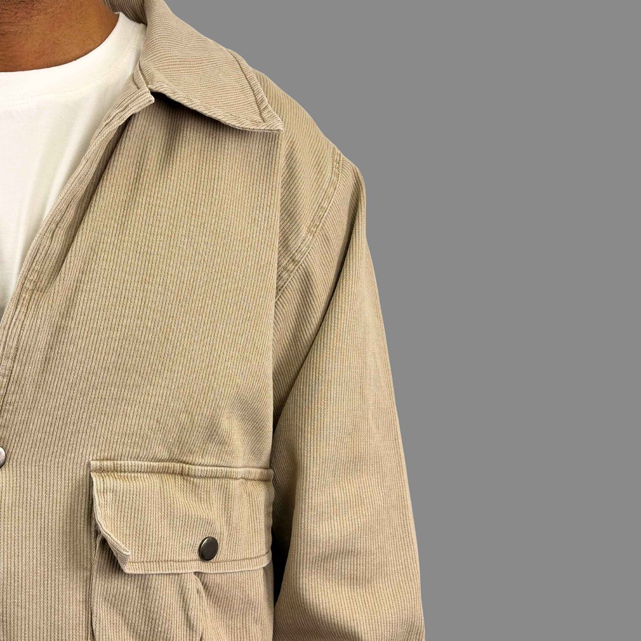 کاپشن کبریتی مردانه کرم