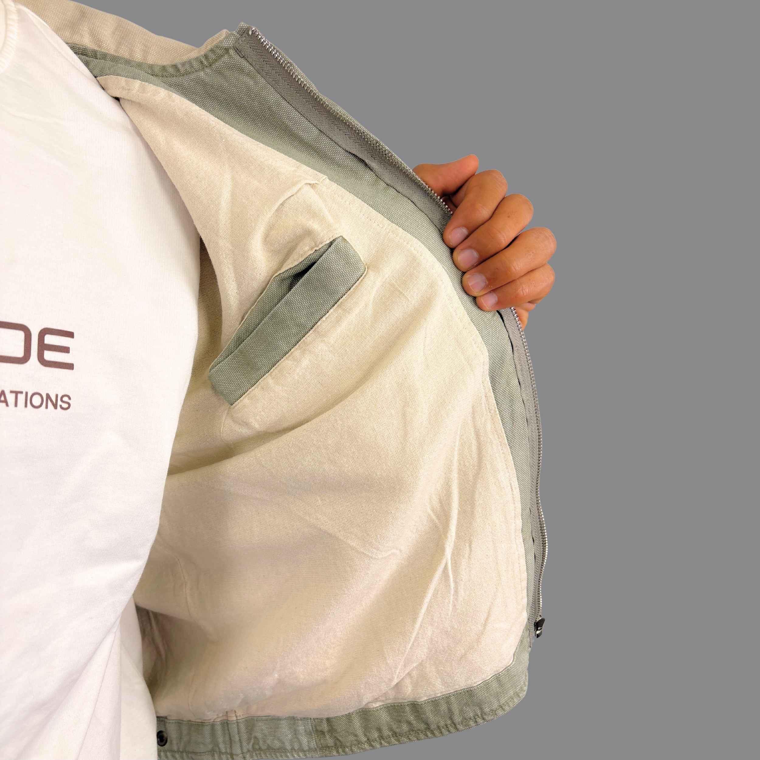 کاپشن کتان مردانه مدل دو رنگ - Image 10