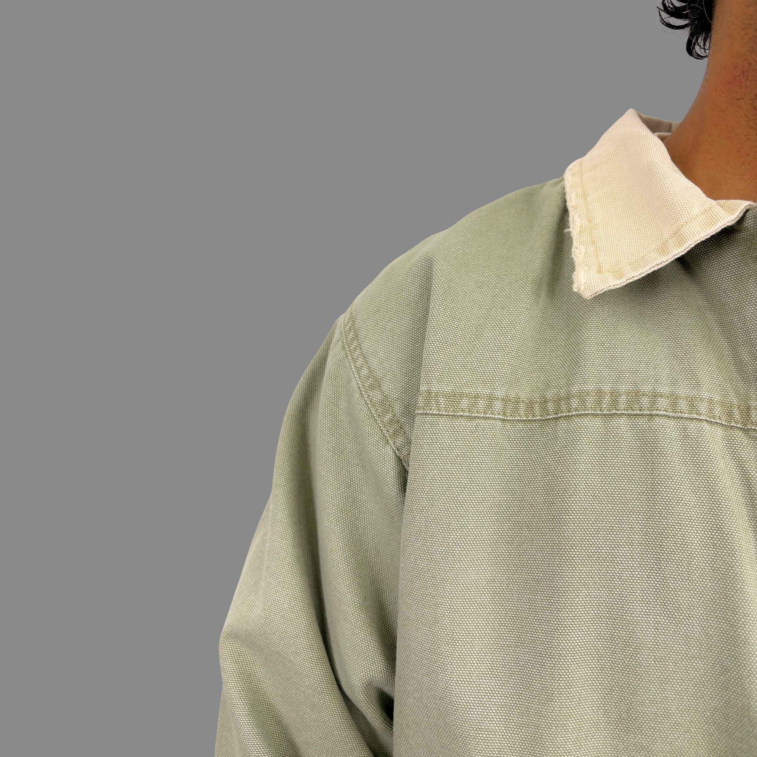 کاپشن کتان سبز