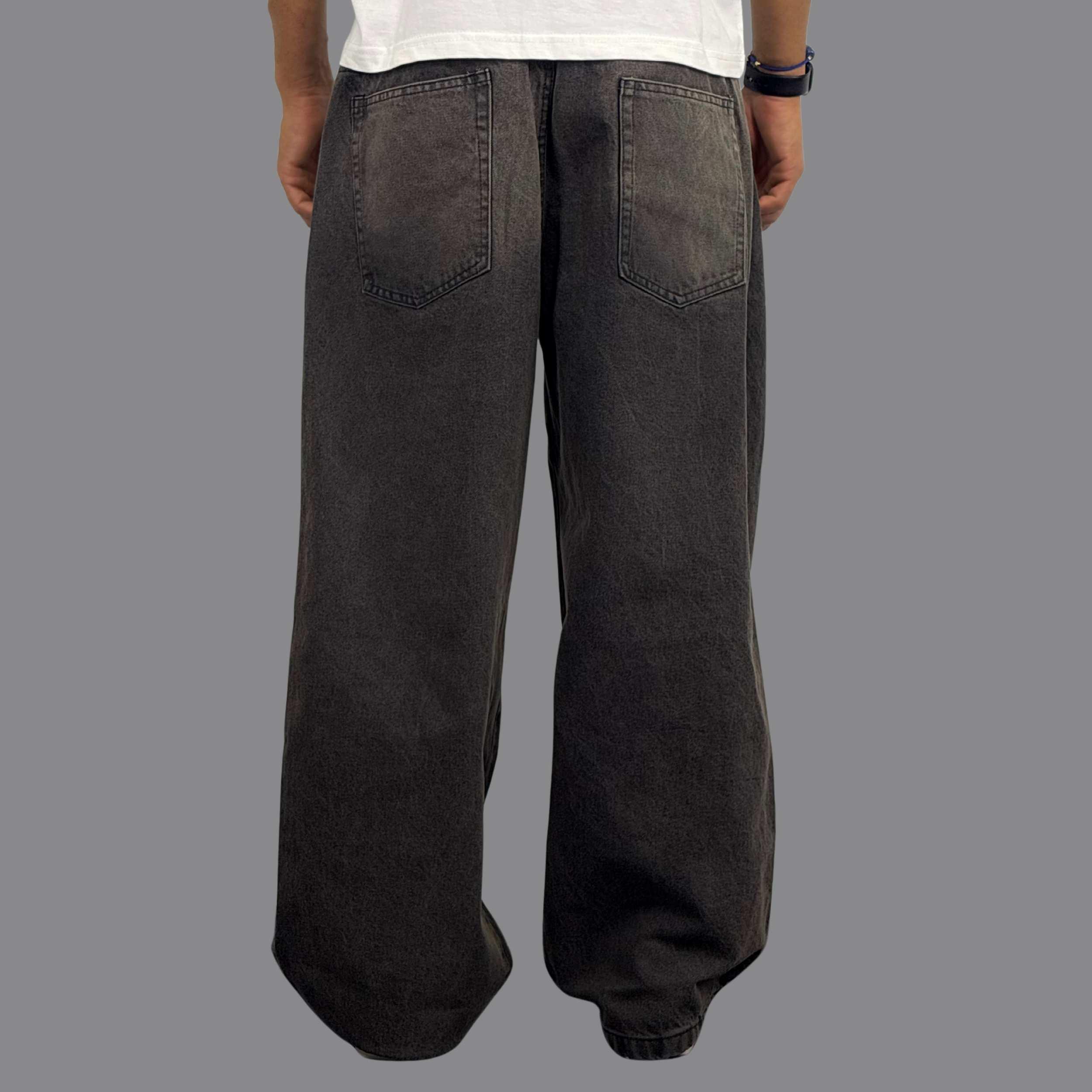 شلوار جین بالونی مردانه دودی