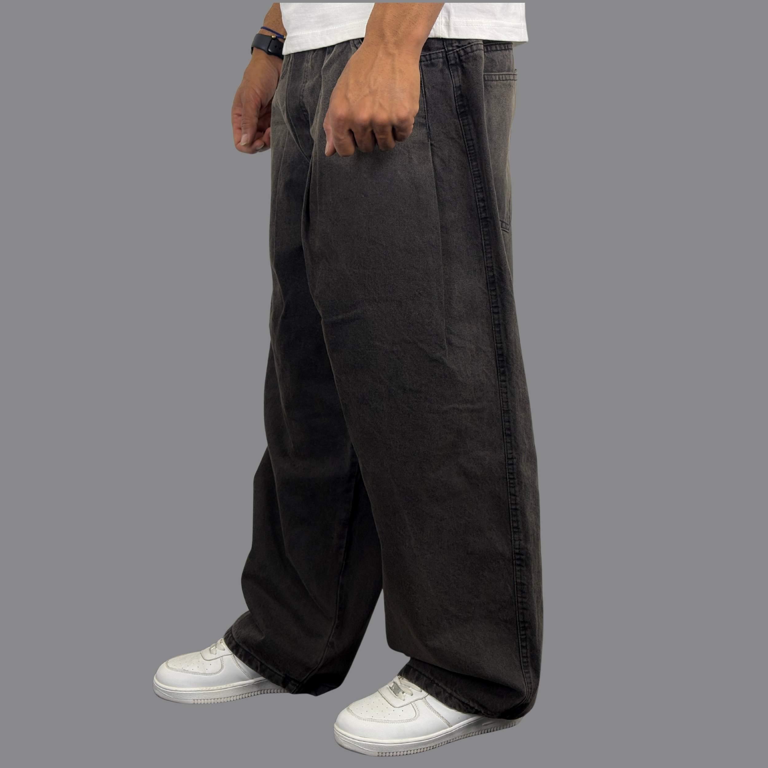 شلوار جین بالونی مردانه دودی