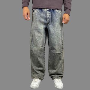 شلوار جین بالونی مردانه آبی