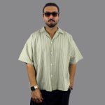 پیراهن راه راه آستین کوتاه مردانه