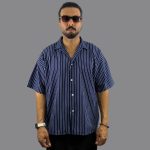 پیراهن راه راه آستین کوتاه مردانه
