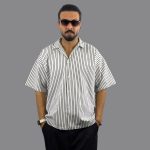 پیراهن راه راه آستین کوتاه مردانه