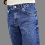 شلوار جین آبی بگ بدون زاپ