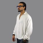 پیراهن لینن مردانه آستین بلند