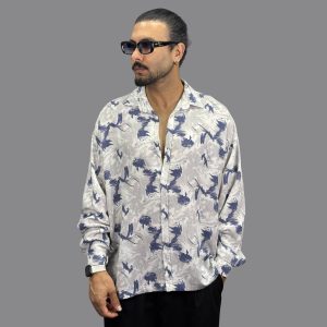 پیراهن مردانه طرح دار آستین بلند