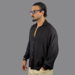 پیراهن لینن مردانه آستین بلند